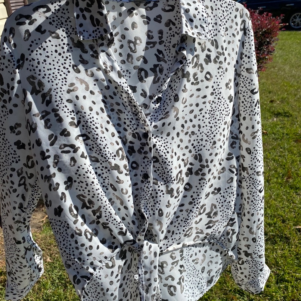 Cheetah Print dressy shirt